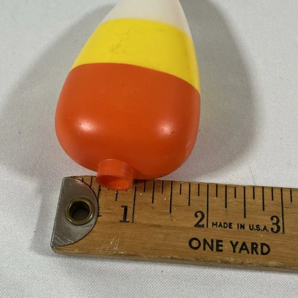 Vintage Set of 10 Candy Corn Blow Mold Plastic String Light Covers Halloween